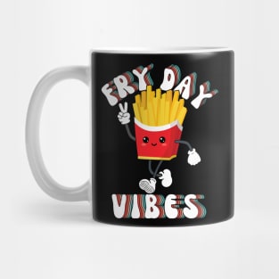 Fry Day Vibes Funny Kawaii French Fries Friday Weekend Teacher Mug